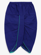 Load image into Gallery viewer, Campana Boys Ananda Dhoti Kurta Set - Diamond Motif - Teal &amp; Royal Blue

