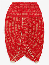 Load image into Gallery viewer, Campana Boys Ananda Dhoti Kurta Set - Block Print - Sage Green &amp; Red
