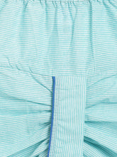 Load image into Gallery viewer, Campana Boys Ananda Dhoti Kurta Set - Small Blockprint - Royal Blue &amp; Turquoise
