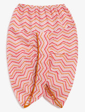 Load image into Gallery viewer, Campana Boys Ananda Dhoti Kurta Set - Floral &amp; Chevron Print - Red

