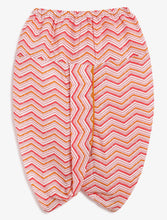 Load image into Gallery viewer, Campana Boys Ananda Dhoti Kurta Set - Floral &amp; Chevron Print - Red
