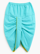 Load image into Gallery viewer, Campana Boys Ananda Pure Cotton Block Print Dhoti Kurta Set - Lime Green &amp; Turquoise
