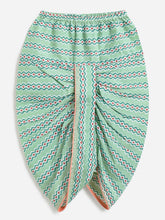 Load image into Gallery viewer, Campana Boys Ananda Pure Cotton Anaar Print Dhoti Kurta Set - Sea Green &amp; Peach
