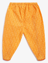 Load image into Gallery viewer, Campana Girls Asmi Dhoti Set - Marigold Print - Yellow
