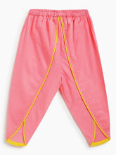 Load image into Gallery viewer, Campana Girls Asmi Pure Cotton Floral Print Kurta with Dhoti Pants Set - White &amp; Pink
