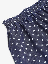 Load image into Gallery viewer, Campana Girls Luna Printed Shorts - Hearts - Denim Blue
