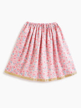 Load image into Gallery viewer, Campana Girls Koel Lehenga Choli with Dupatta Set - Lotus Print - Pink
