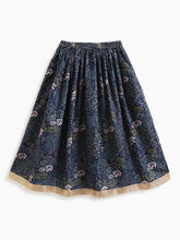 Load image into Gallery viewer, Campana Girls Koel Lehenga Choli with Dupatta Set - Divine Forest Print - Navy Blue
