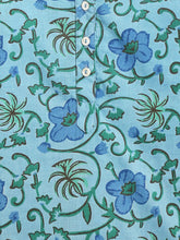 Load image into Gallery viewer, Campana Girls Urvashi Kurta - Hibiscus Print - Blue
