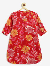 Load image into Gallery viewer, Campana Girls Urvashi Kurta - Soft Floral Print - Maroon
