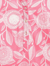 Load image into Gallery viewer, Campana Girls Urvashi Cotton Kurta - Floral Circles - Pink &amp; White

