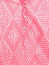Load image into Gallery viewer, Campana Girls Urvashi Cotton Kurta - Geometric Print - Pink
