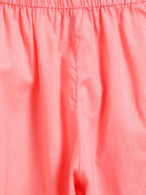 Load image into Gallery viewer, Campana Girls Revathi Kurta Pants Set - Floral Print - Blue &amp; Peach
