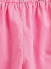 Load image into Gallery viewer, Girls Nihira Kurti with Pants Set - Flower Bud Print - Sky Blue &amp; Pink
