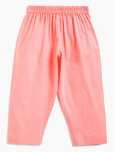 Load image into Gallery viewer, Campana Girls Nihira Kurti with Pants Set - Floral Print - Light Blue &amp; Peach
