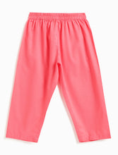 Load image into Gallery viewer, Campana Girls Nihira Floral Printed Kurta Pants Set - Green &amp; Peach

