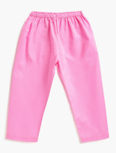 Load image into Gallery viewer, Campana Girls Nihira Cotton Floral Kurta Pants Set - Purple &amp; Pink
