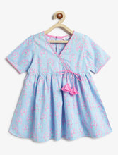 Load image into Gallery viewer, Campana Girls Nihira Cotton Floral Kurta Pants Set - Purple &amp; Pink
