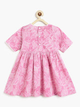 Load image into Gallery viewer, Campana Girls Pure Cotton Nihira Floral Printed Kurti with Pants Set - Light Purple
