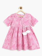 Load image into Gallery viewer, Campana Girls Pure Cotton Nihira Floral Printed Kurti with Pants Set - Light Purple

