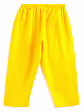 Load image into Gallery viewer, Campana Girls Nihira Sequin Embroidered &amp; Printed Kurti Pants Set - Multicolour &amp; Yellow
