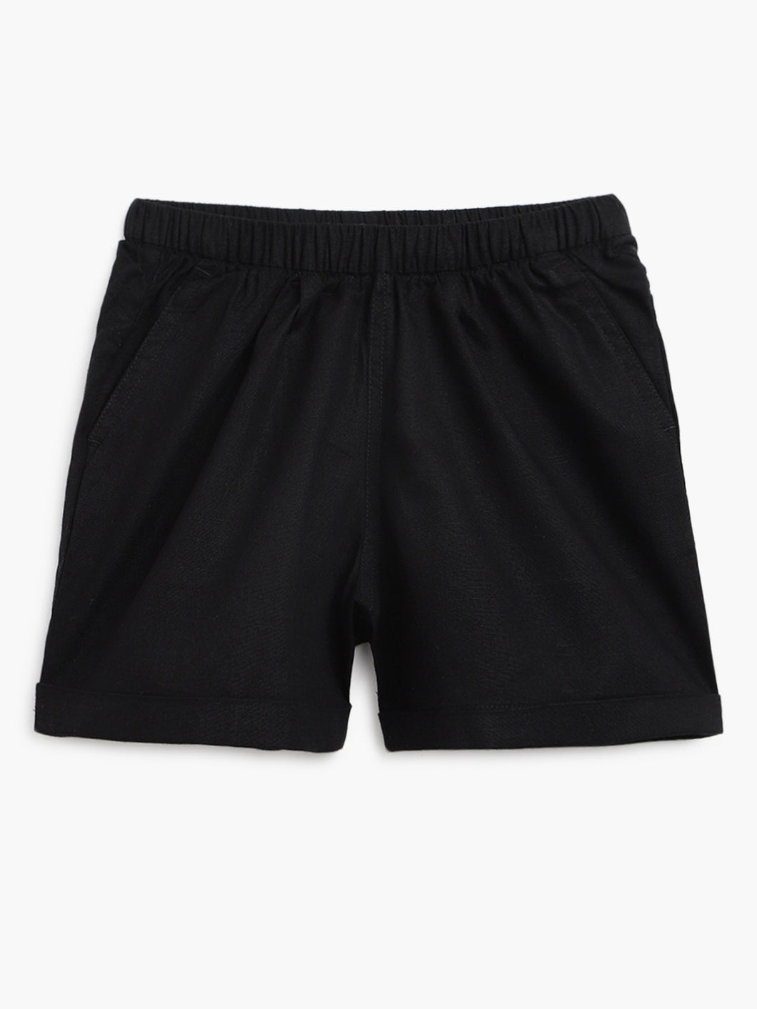 Campana Girls Nelly 100% Cotton Pull-on Shorts - Black