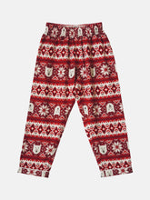 Load image into Gallery viewer, Campana Kids Brushed Cotton Printed Full Sleeves Nightsuit - Red
