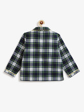 Load image into Gallery viewer, Campana Kids Full Sleeves Nightsuit - Plaid Checks - Navy &amp; White
