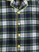 Load image into Gallery viewer, Campana Kids Full Sleeves Nightsuit - Plaid Checks - Navy &amp; White
