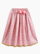 Load image into Gallery viewer, Campana Girls Heera Lehenga Choli with Dupatta Set - Lotus Print - Pink
