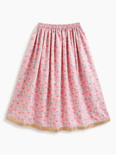 Load image into Gallery viewer, Campana Girls Heera Lehenga Choli with Dupatta Set - Lotus Print - Pink
