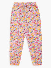 Load image into Gallery viewer, Campana Girls Ella Jogger Pants - Multi Floral Print - Pink
