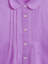 Load image into Gallery viewer, Campana Girls Aria Pure Cotton Pleated Top - Lavender
