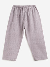 Load image into Gallery viewer, Campana Kids Appu Cotton Nightsuit - Baby Elephants Print - White &amp; Grey
