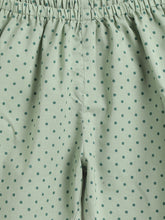 Load image into Gallery viewer, Campana Kids Appu Cotton Nightsuit - Baby Elephants Print - White &amp; Green
