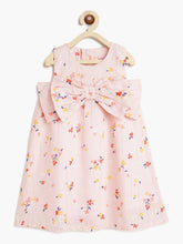 Load image into Gallery viewer, Campana Girls Claire Dress with Bow - Flower Scatter Print - Pink
