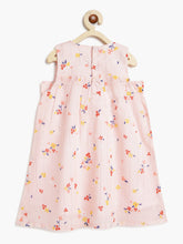 Load image into Gallery viewer, Campana Girls Claire Dress with Bow - Flower Scatter Print - Pink
