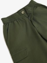 Load image into Gallery viewer, Campana Boys Travis Cotton-Lycra Cargo Joggers - Military Green
