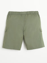 Load image into Gallery viewer, Campana Boys Yohan 100% Cotton Cargo Shorts - Sage Green
