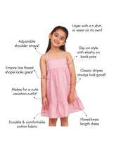 Load image into Gallery viewer, Campana Girls Amelia Striped Cotton Dress with Pockets - Peach
