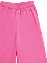 Load image into Gallery viewer, Campana Girls Kavya Panelled Kurta with Flared Pants &amp; Dupatta Set - Floral Print - Purple &amp; Pink
