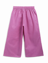 Load image into Gallery viewer, Campana Girls Kavya Floral Printed Cotton Kurta Palazzo Set with Dupatta - Pink &amp; Purple
