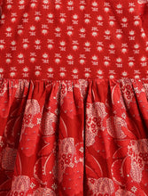 Load image into Gallery viewer, Campana Girls Madhuri Long Cotton Kurta - Blockprint - Maroon &amp; Pink
