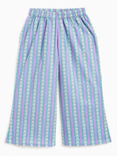 Load image into Gallery viewer, Campana Girls Tara Pure Cotton Tunic &amp; Palazzo Floral Printed Set - Purple &amp; Blue
