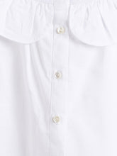 Load image into Gallery viewer, Campana Girls Nina Pure Cotton Frilled Yoke Top - White
