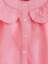 Load image into Gallery viewer, Campana Girls Nina Pure Cotton Frilled Yoke Top - Pink
