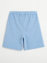 Load image into Gallery viewer, Campana Boys Larry Pack of Two Cotton Terry Shorts - Charcoal Grey and Light Blue
