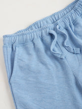 Load image into Gallery viewer, Campana Boys Larry Pack of Two Cotton Terry Shorts - Charcoal Grey and Light Blue
