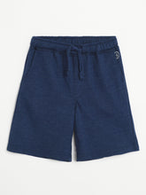 Load image into Gallery viewer, Campana Boys Larry Pack of Two Cotton Terry Shorts - Denim Melange &amp; Grey Melange
