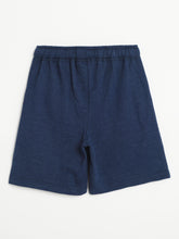 Load image into Gallery viewer, Campana Boys Larry Pack of Two Cotton Terry Shorts - Denim Melange &amp; Grey Melange
